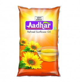 Aadhar Refined Sunflower Oil   Pack  1 litre